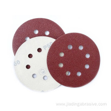 150mm red abrasive hook and loop sanding disc